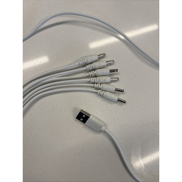Unbranded/Generic Other - USB to DC Power Splitter Cable X6 5.5mm X 2.1mm Barrel Plugs